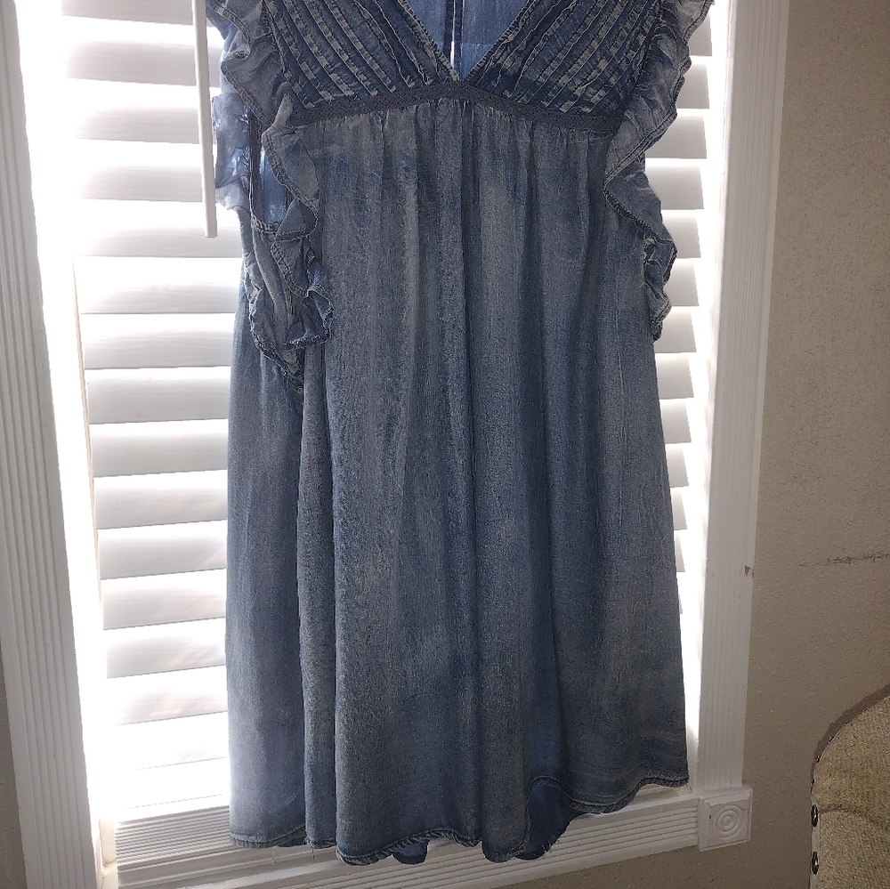 Blue denim Babydoll dress